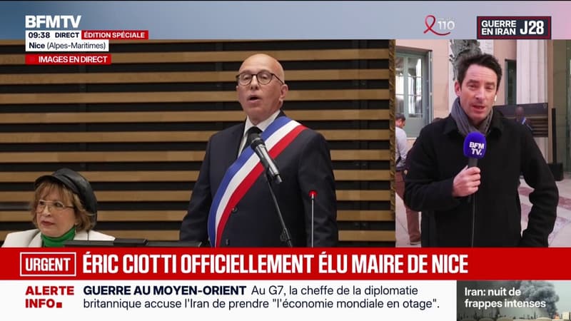 Municipales à Nice: Éric Ciotti est officiellement élu maire