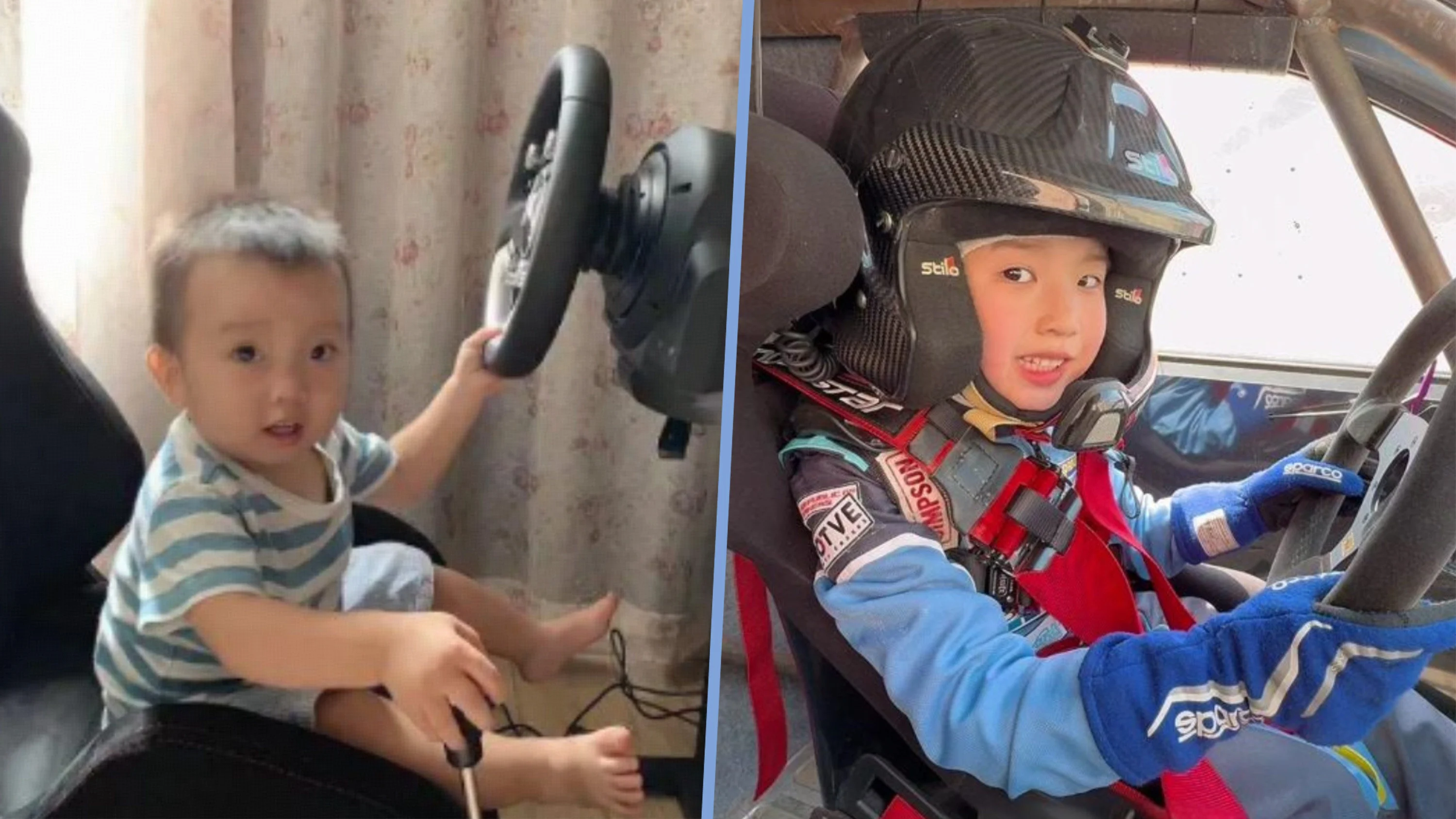 Boy, 7, is youngest professional rally car driver in China, starting race journey at age 1