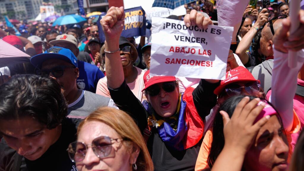Venezuela: des manifestants réclament l'abandon des sanctions américaines qui pèsent toujours sur le pays