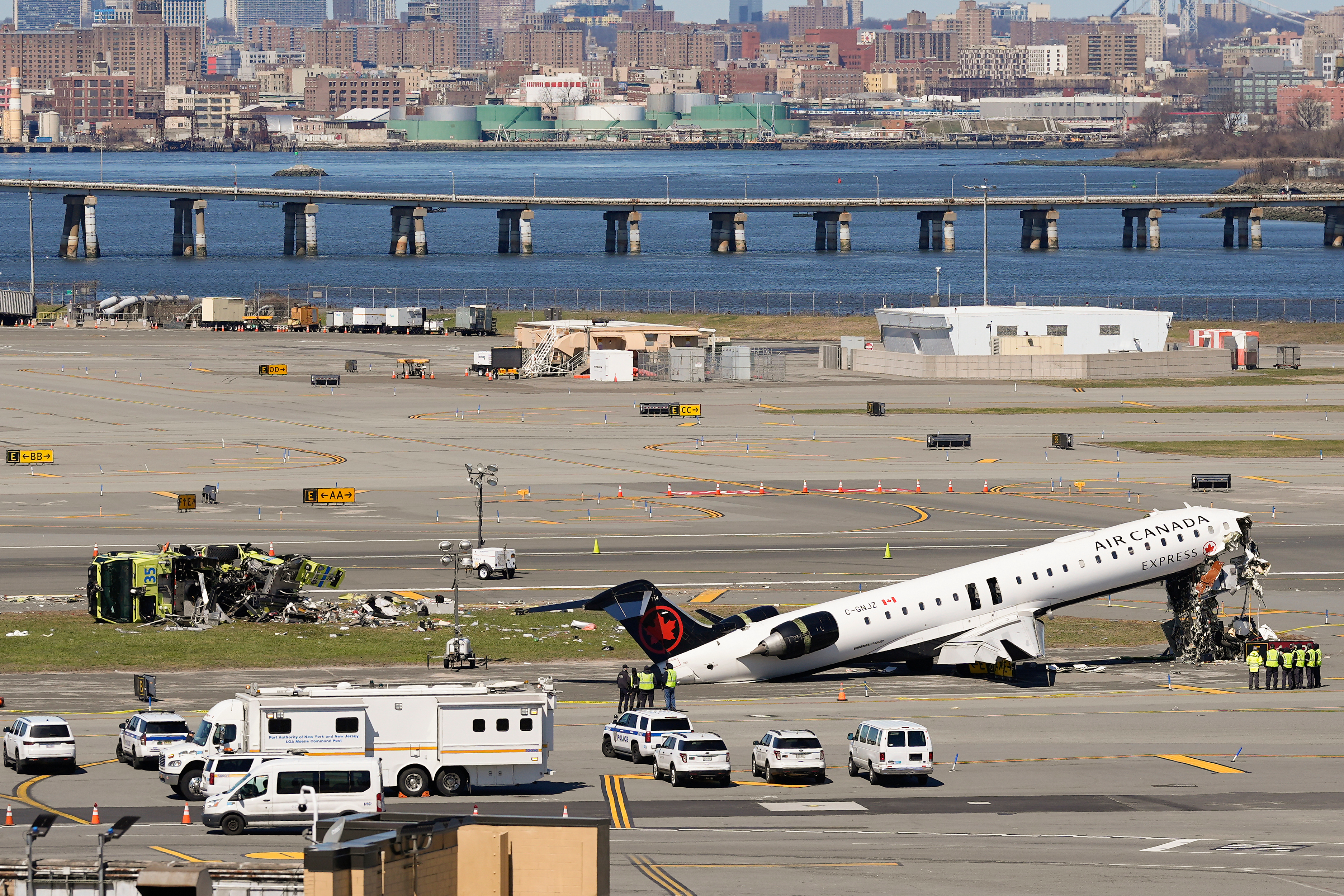 Pilots killed in jet collision with fire truck on LaGuardia runway identified