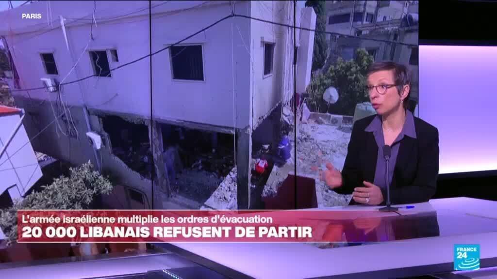 Liban : 20 000 civils refusent de partir, l'armée israélienne multiplie les ordres d'évacuation
