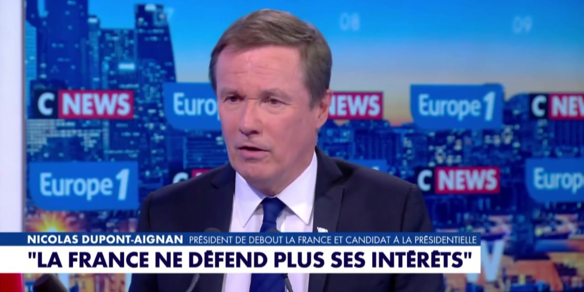 Guerre en Iran : «Il faut la paix, sinon l'Europe risque d'être ruinée», alerte Nicolas Dupont-Aignan