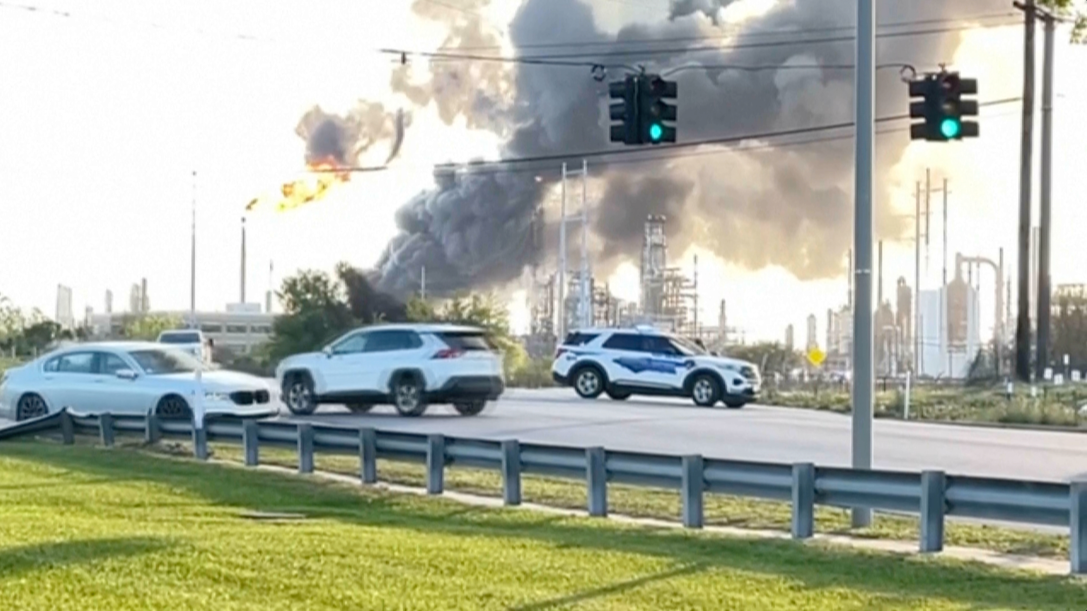 Large oil refinery explosion near Texas coast forces residents to shelter in place