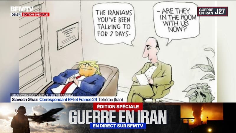 Guerre au Moyen-Orient: des caricatures de Donald Trump diffusées à la télévision iranienne
