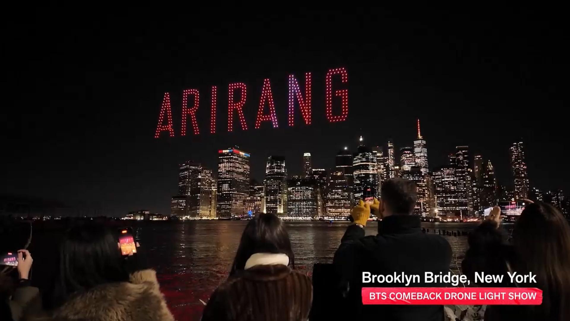 뉴욕·런던 랜드마크 수놓은 'BTS 더 시티 아리랑'