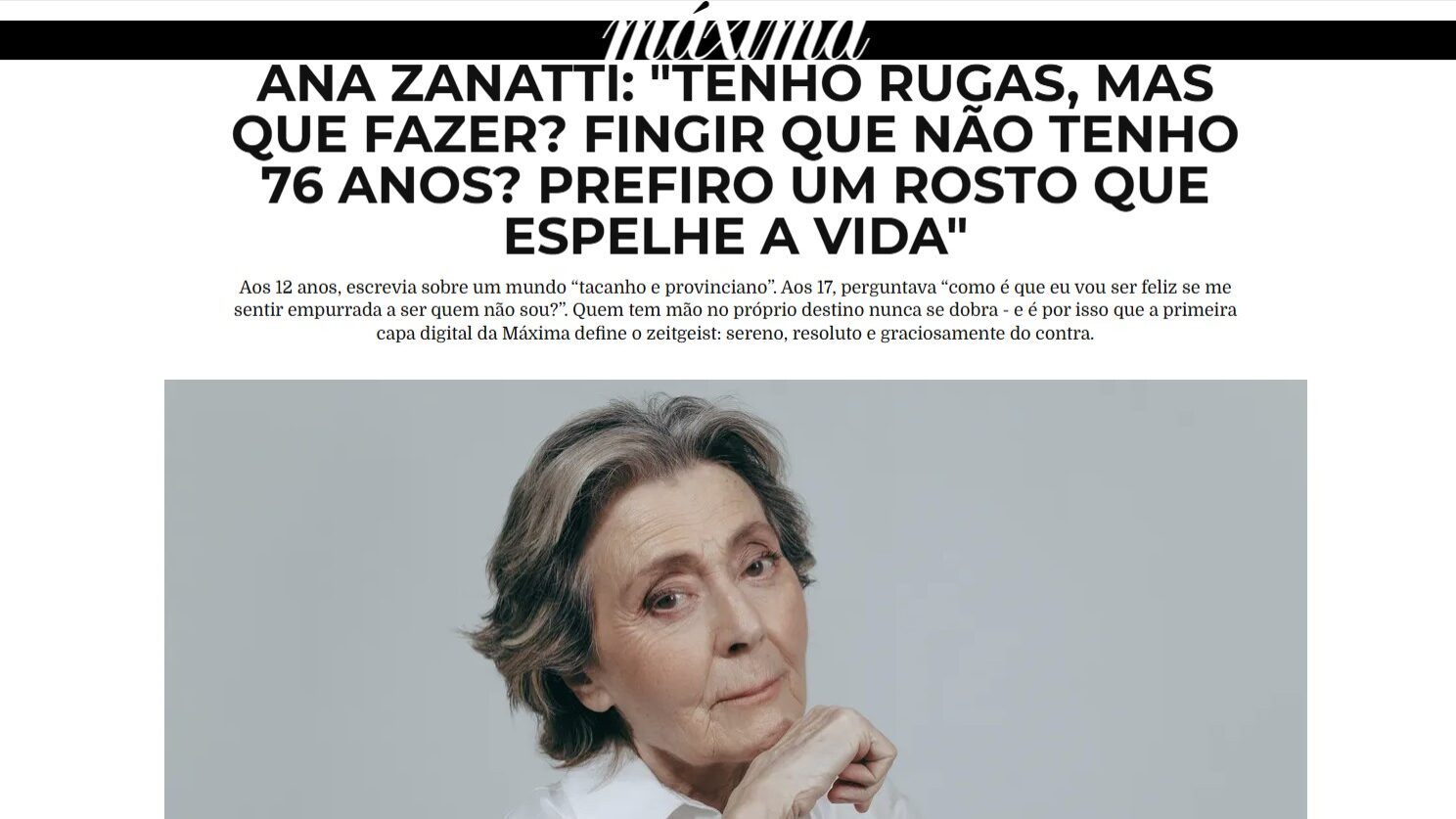 Máxima lança primeira edição digital temática