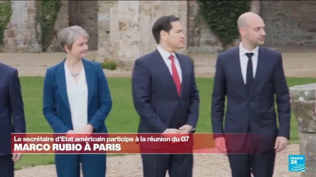 Le secrétaire d'Etat américain Marco Rubio participe à la réunion du G7 en France